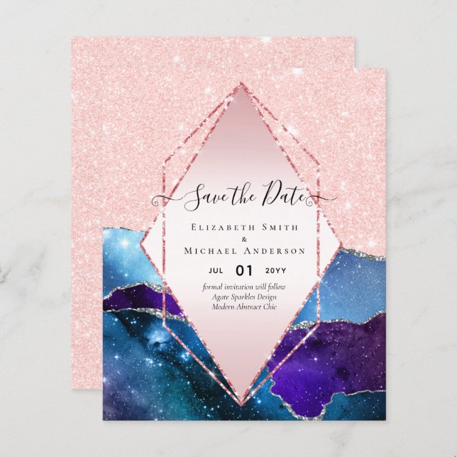 AGATE GLITTER Salvar Datas Glamor BUDGET (Frente/Verso)
