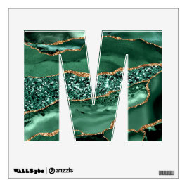 Agate Green Dourado Emerald - Letra Personalizada