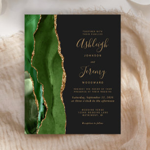 Agate Orçamentário Hunter Convite de casamento Ver