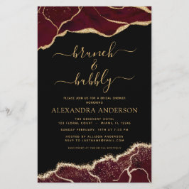 Agato de Orçamento Borgonha Dourada Brunch e Bubbl