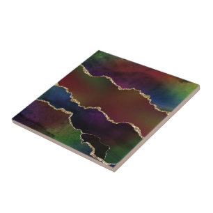 Agato Escuro Intenso   Moody Rainbow Jewel Tone