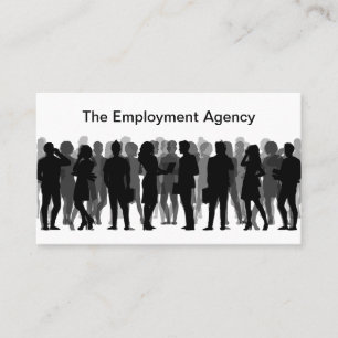 Agência de Emprego Cartões de visitas de Recrutado