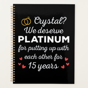 Agenda 15 Casamento I - Casal Engraçado Cristal
