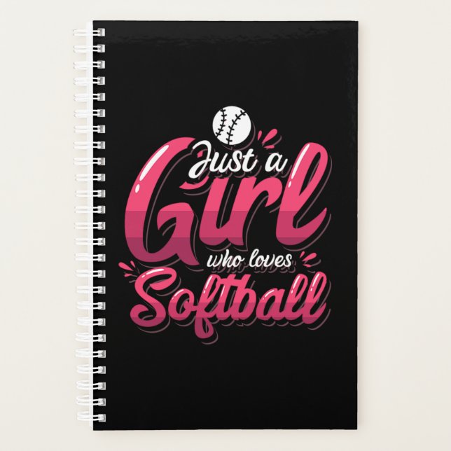 Agenda 15.Just A Girl Who Loves Softball (Frente)