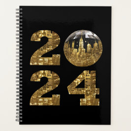 Agenda 2024 Novo Ano-Dourado-Ball-NYC Dourado-