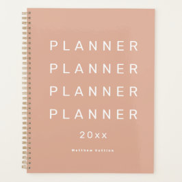 Agenda 2024 Trendy Modern Rosa claro Semanal