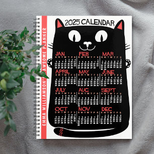 Agenda 2025 Ano de Gato Preto do Século de Médio do Calen