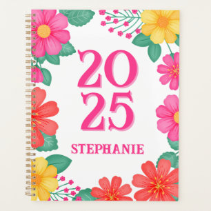 Agenda 2025 Corante Cor-de-rosa Cor-de-laranja moderna Mo