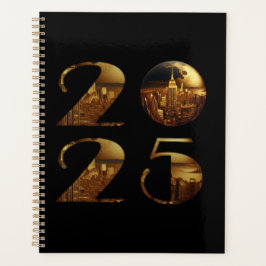Agenda 2025 Novo Ano-Dourado-Ball-NYC Dourado-