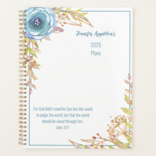 Agenda 2025 Personalizado Escritura Watercolor
