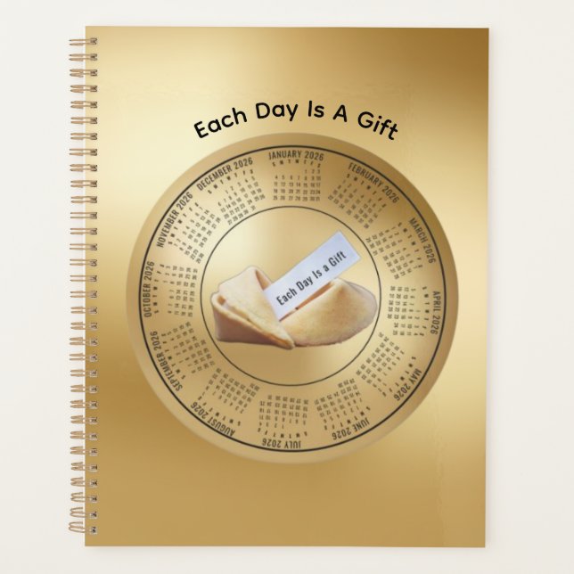Agenda 2026 Calendar Planner Each Day Is A Gift (Frente)
