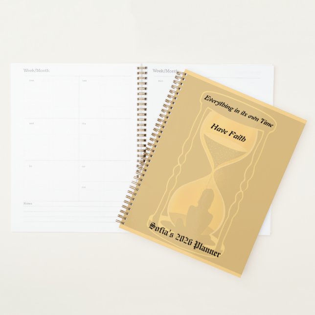 Agenda 2026 Faith & Divine Timing Planner (Exibição)