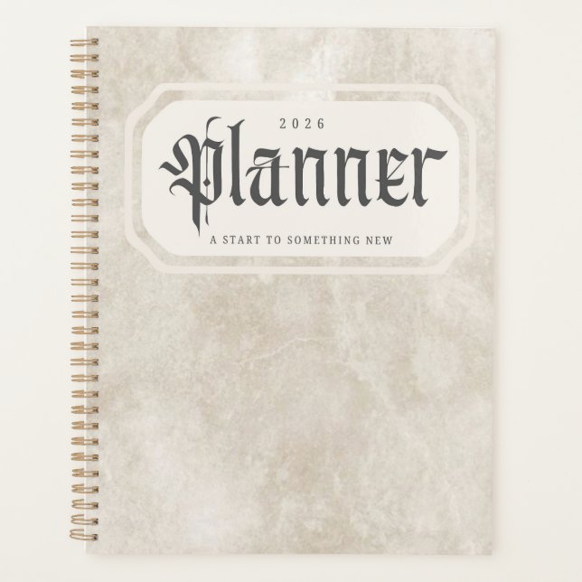 Agenda 2026 Planner – A Start to Something New (Frente)