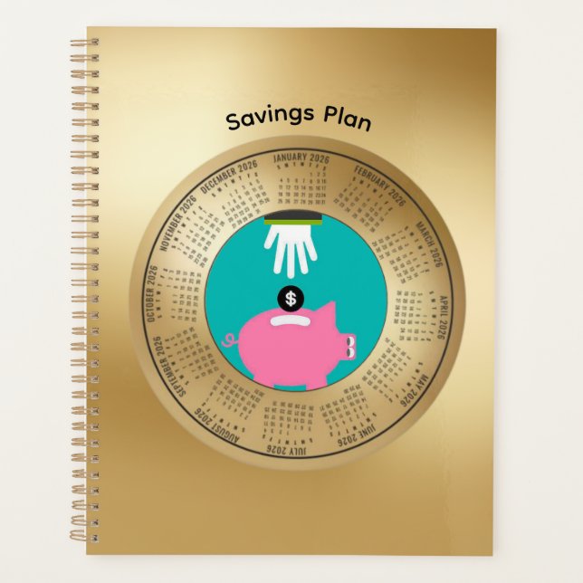Agenda 2026 Savings Plan Calendar (Frente)