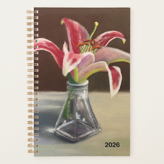 Agenda 2026 Stargazer Lily Planner (Frente)