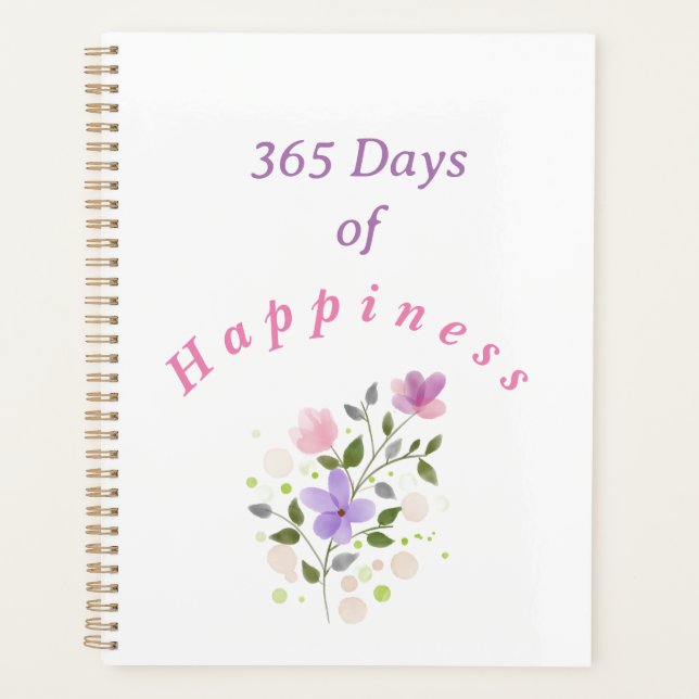 Agenda 365 dias de felicidade (Frente)