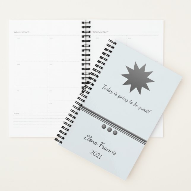 Agenda 3 Sphere Silver Text Planner Professional (Exibição)