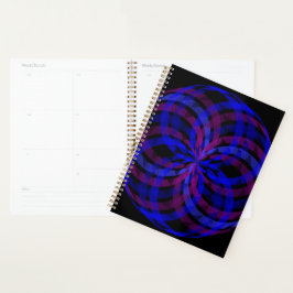 Agenda 3D Center Geometric Flower Petal Planner
