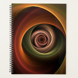 Agenda 3D Spiral Abstract Warm Colors Modern Fractal Art