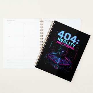 Agenda 404 Reality Not Found Cyberpunk Spiral Planner