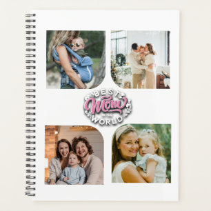Agenda 4 Fotos Colagem Memória Familiar Dia das Mães