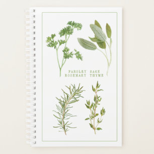 Agenda 4 Planejador/Calendário FRESH HERBS 5.5x8.5