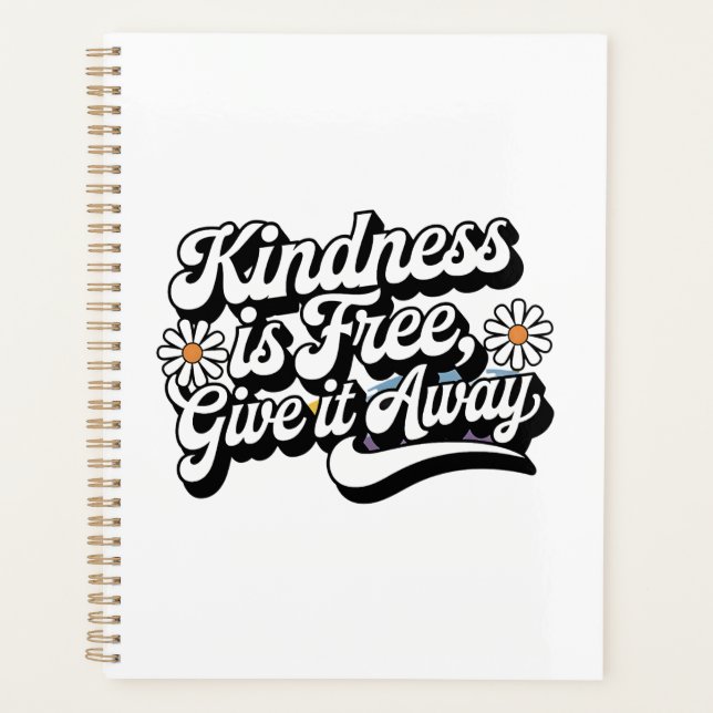 Agenda "A bondade é livre, dá-lhe saída" (Frente)