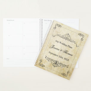 Agenda A coleção de Casamentos vintage Flourish do Orname