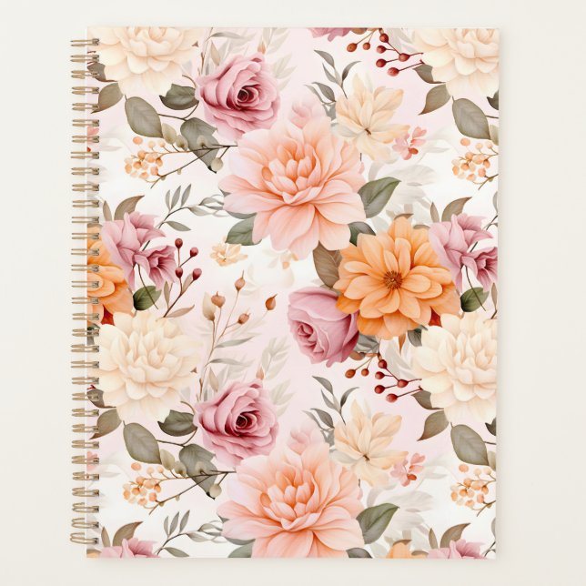 Agenda A Fall Floral Series Design 2 (Frente)