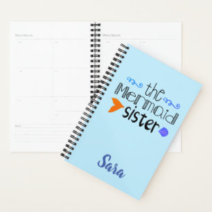 Agenda A Irmã Sereia Engraçada Personalizada