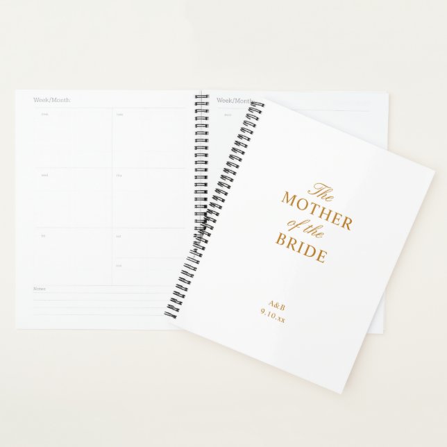 Agenda A Mãe do Dourado Planeador Branco da Noiva (Exibição)