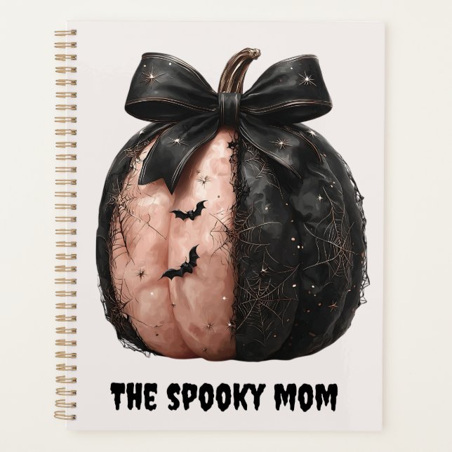 Agenda A Mãozinha Mama de Halloween Pumpkin (Frente)
