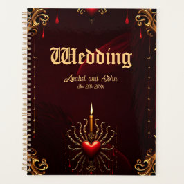 Agenda A maravilhosa bela arte da elegância gótica.