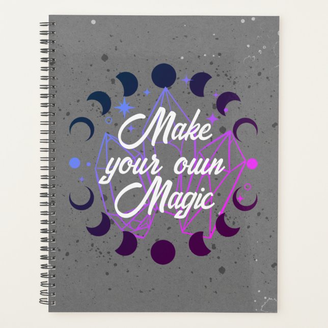 Agenda A Mística Boêmia Torna Seus Próprios Cristais Mago (Frente)