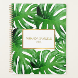 Agenda A Monstera Tropical de Aquarela deixa o compromiss