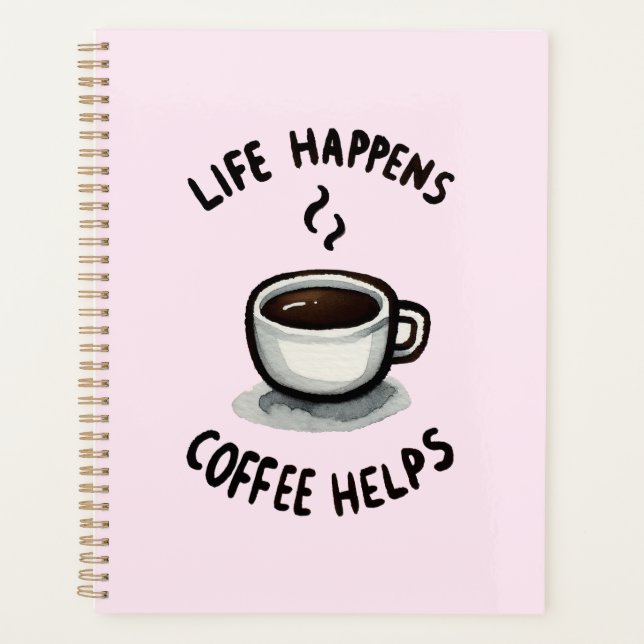 Agenda A Vida Acontece, O Café Ajuda - Para O Café Lover (Frente)