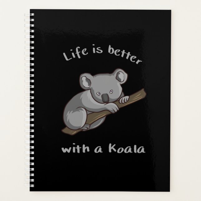 Agenda A Vida É Melhor Com Koala (Frente)