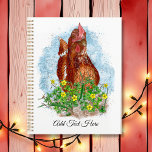 Agenda A vida é melhor com os frangos<br><div class="desc">Uma mão bonita desenhou frango num pedaço de flores e trevo. Eu desenhei isto depois do meu próprio frango.</div>