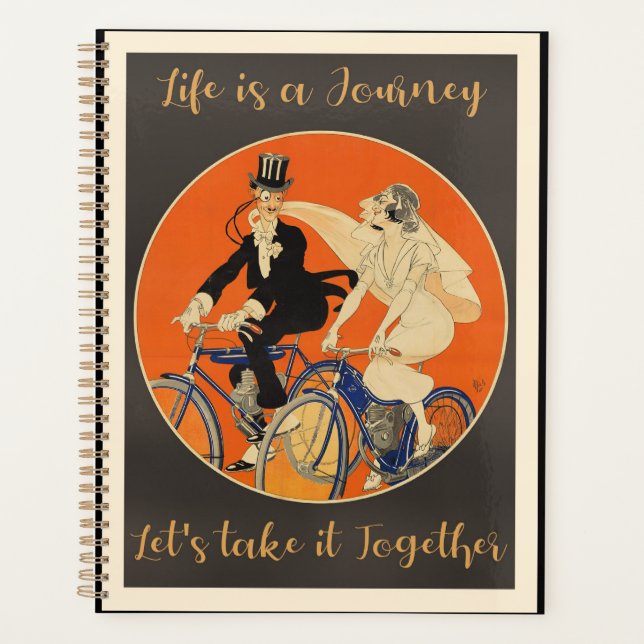 Agenda A vida é uma jornada, amor. (Frente)