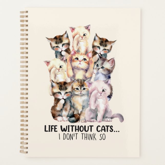 Agenda A Vida Sem Gatos? Eu acho que não (Frente)