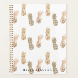 Agenda Abacaxis Dourados Glam