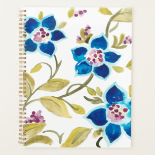 Agenda Abbey Floral Azulejos - Blue Blooms
