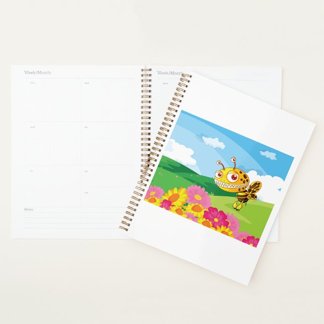 Agenda Abelha Monstro Bonita, Ainda Assustadora, num Camp (Criador carregado)