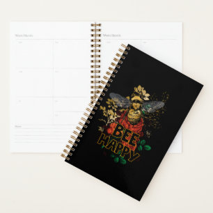 Agenda Abelhas Coloridas Felizes e Flores