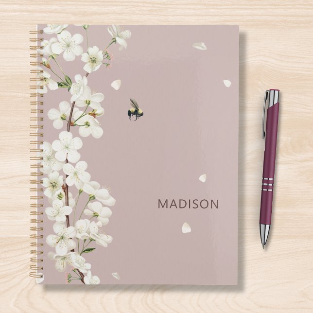 Agenda Abelhas e Blossom Nome Personalizado (Criador carregado)