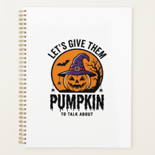 Agenda Abóbora de Halloween Chapéu de Bruxa Engraçado Ass