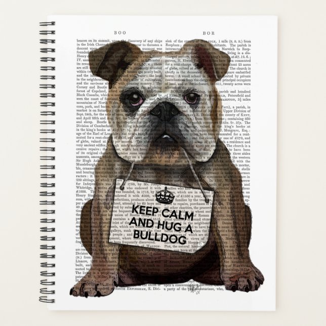 Agenda Abraçar um Bulldog (Frente)