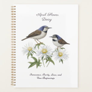 Agenda Abril Mês da Flor Daisy Cerejou Aniversário