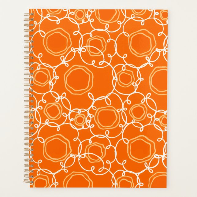 Agenda Abstract Floral Matrix (Orange) Fine Art (Frente)