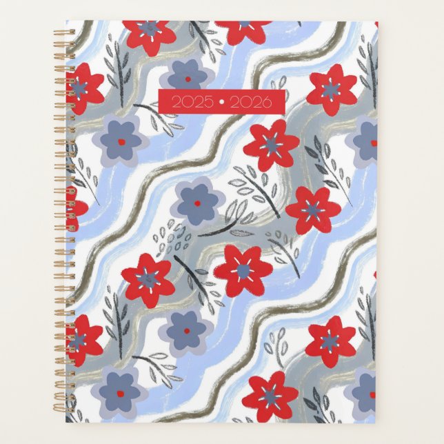 Agenda Abstract Floral Retro Swirls (Frente)